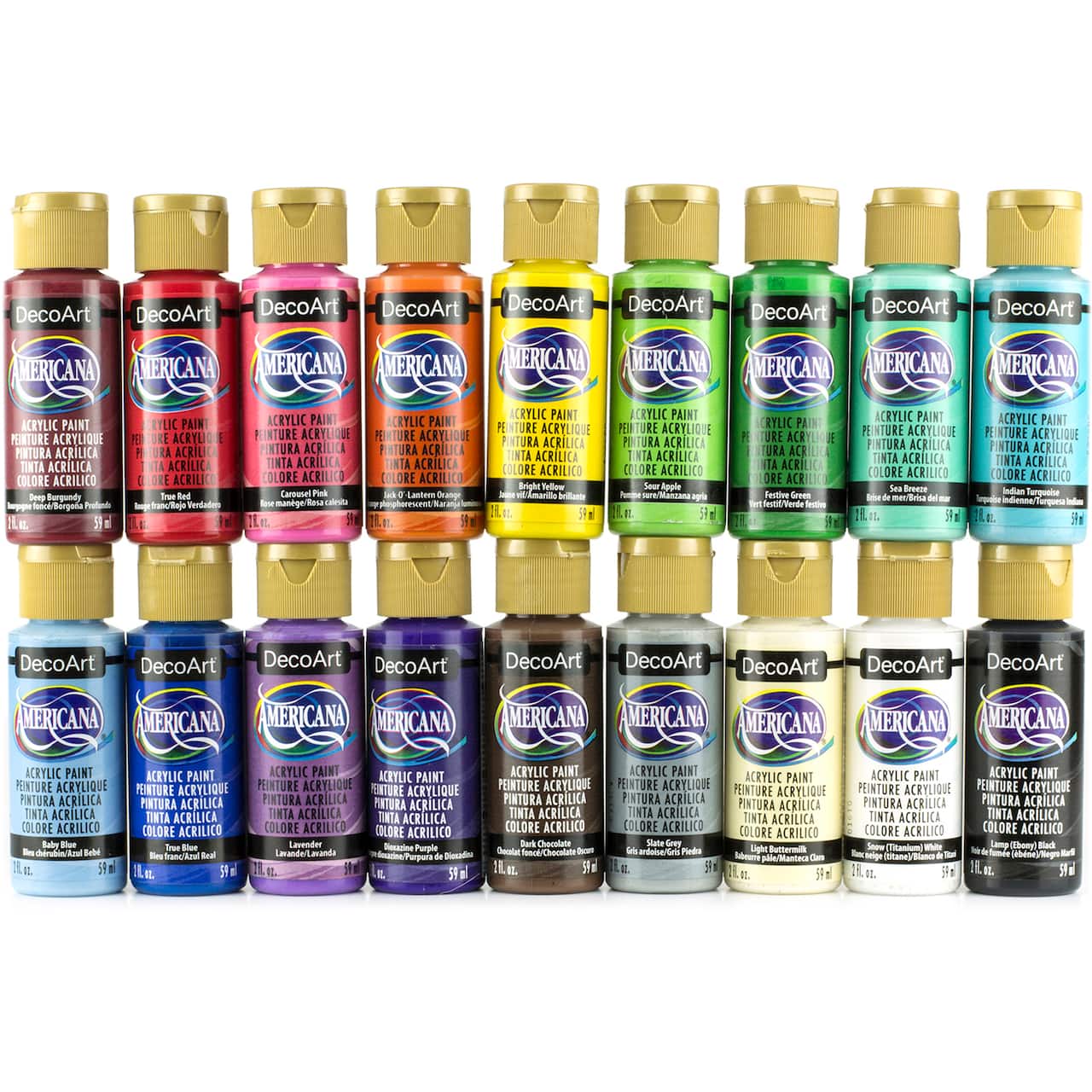 Americana® 18 Color Fan Favorite Acrylic Paint Set